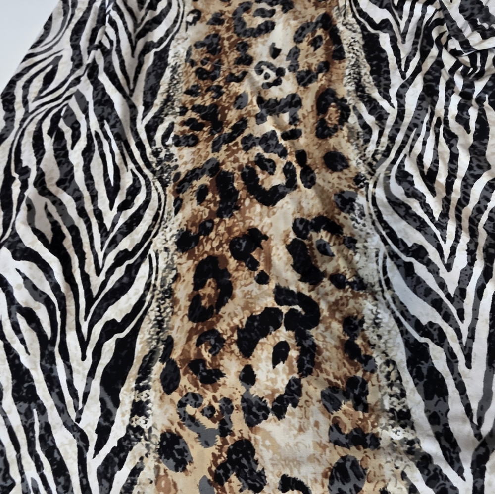 Ruby Rd Cheetah Top Plus Size 1X - Picture 7 of 12